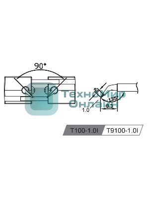 Жало со встроенным нагревателем Atten T100-1.0I