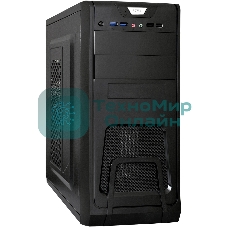 Компьютерный корпус Miditower ExeGate EX278390RUS ExeGate CP-603 Black, ATX, (CP350W, 80мм), 2хUSB+2хUSB 3.0, Audio