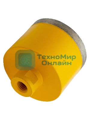 Сверло алмазное по керамограниту Denzel 75мм мокрое резание, М14