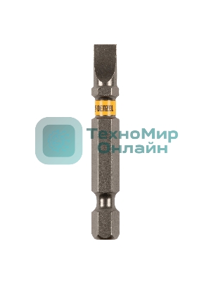 Набор бит Denzel SL6,0х50, сталь S2, шестигранный профиль, 10 шт.