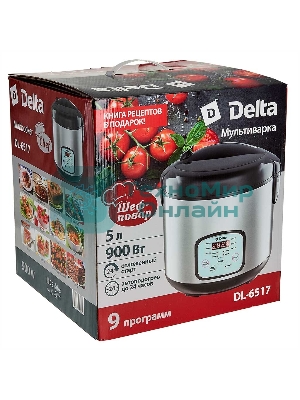 Мультиварка Delta DL-6517 черный