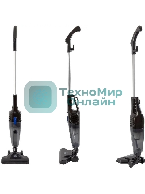 Пылесос вертикальный Endever SkyClean VC-286 серый, питание от сети, 100 Вт, уборка сухая, пылесборник 1.5 л