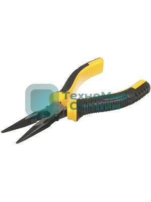 Удлиненные плоскогубцы Deli DL0101 160 мм, двухкомпонентная прорезиненная рукоять