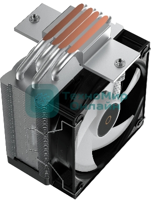 Кулер для процессора Ocypus Gamma A40 BK ARGB Digital, 100мм ARGB FAN, Top Display Panel, 4 HEAT PIPES, 4-PIN PWM, 600-2400 RPM, 29.5DBA, HYDRO BEARING, LGA115X/1200/1700/18XX, AM4/AM5