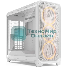 Корпус Fractal Design Meshify 3 XL White RGB TG Clear Tint, Midi-Tower, белый, 3 x 140 мм