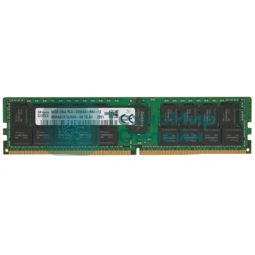 Оперативная память Hynix, DDR4, 64GB (1x64GB), 3200 MHz, CL22, RDIMM