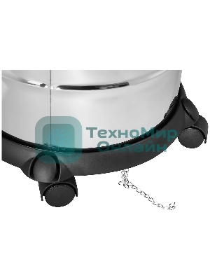 Строительный пылесос Зубр МАСТЕР ПУ-20-1400 М3 серый/красный, 1400 Вт, уборка сухая/влажная/выдув, пылесборник мешок/контейнер, 20 л