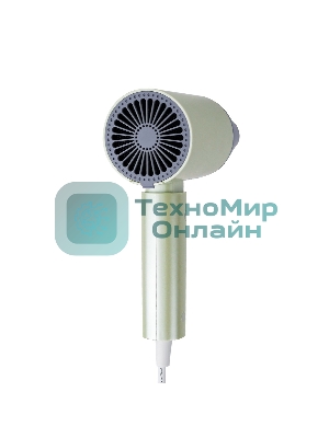 Фен Centek CT-2203 зеленый, 1600 Вт, компактный, ионизация