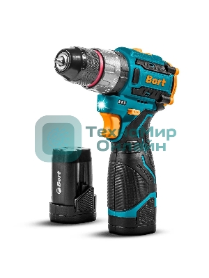 Дрель-шуруповерт Bort BAB-16U, 16,8 В, 2 Ач, 70 Нм, бесщеточный, ударная