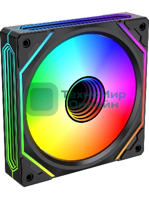 Вентилятор для корпуса Bloody BD-CF120ARGB5 LCD ARGB черный, 120 мм, 1600 об/мин, 26 дБ, 4 pin