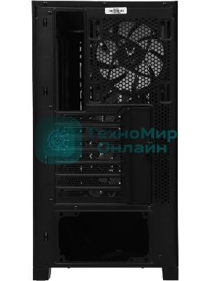 Корпус Formula V Line TimberLine T0 Black, ATX, wood+plastic front, TYPE-C*1, USB3.0*2, FRONT 3x120мм FRGB, REAR 1x120мм FRGB