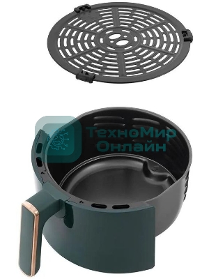 Аэрогриль Kitfort КТ-2222 зеленый, 1500 Вт, 3.3 л, сенсор, 8 программ