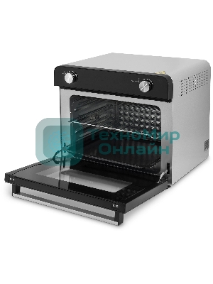 Мини-печь Hyundai MIO-HY087 36 л, 1700 Вт, серебристый/черный