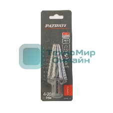 Сверло PATRIOT EXPERT по металлу ступенчатое 4-20 мм, Р6М5, упаковка блистер