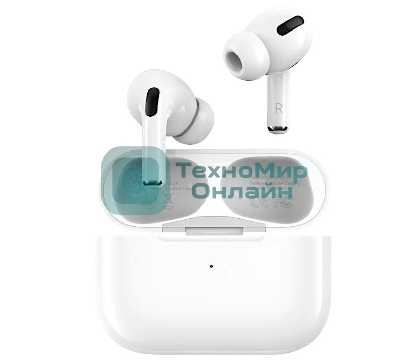 Беспроводные TWS наушники Aksberry B19 белый, вкладыши, Bluetooth, сенсорное управление, до 4 ч
