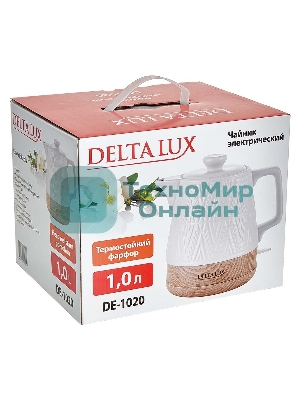 Чайник электрический DELTA LUX DE-1020 белый