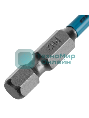 Набор бит Gross торсионных PH2x50 мм, для ударных шуруповертов, отрывн., 10 шт.