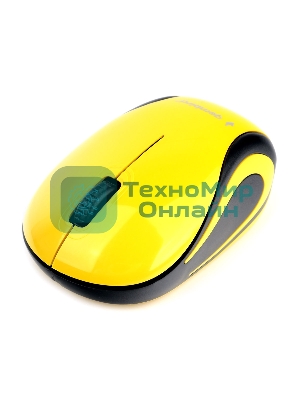 Мышь беспроводная Gembird MUSW-615 желтый, 1200 dpi, радиоканал, USB, кнопки - 3