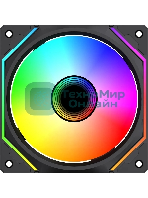 Вентилятор для корпуса Bloody BD-CF120ARGB5 LCD ARGB черный, 120 мм, 1600 об/мин, 26 дБ, 4 pin