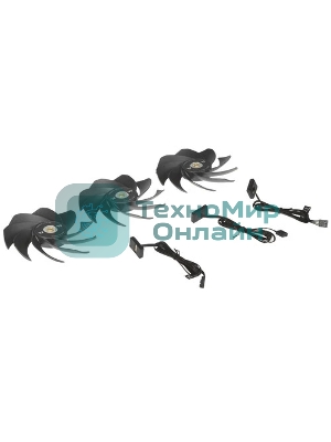 Вентилятор Thermaltake Toughfan EX14 Pro реверсивный 140x140x25mm черный 4-pin 31.6-34.1dB Ret (CL-F172-PL14BL-A)