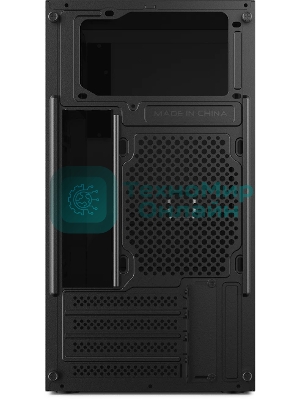 Компьютерный корпус CBR mATX Minitower V865, без БП, 1хUSB 3.0, 2хUSB 2.0, HD Audio+Mic, Digital Screen, черный