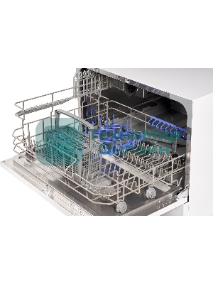 Посудомоечная машина Weissgauff TDW 4006, белый, 55 см, 6 компл., 49 дБ, класс A+