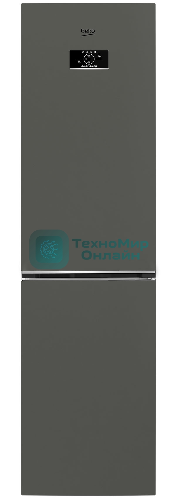 Холодильник Beko B3R0CNK332HG темно-серый двухкамерный 200/100л морозилка снизу, No Frost