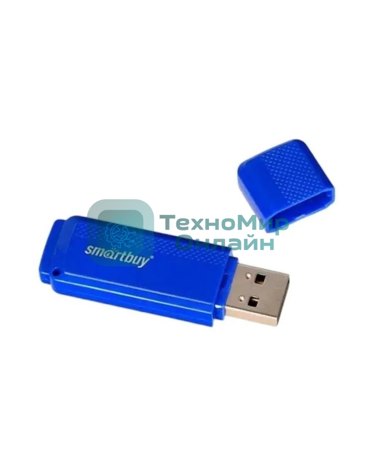 Флешка USB Smartbuy Dock Blue (SB8GbDK-B), 8Gb, USB 2.0, R/W 15/5, синий