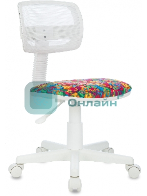 Кресло Бюрократ CH-W299 белый, сетка, 120 кг