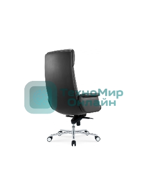 Кресло Cactus CS-LBK-AMSTERDAM черный, кожа, 120 кг, подголовник, механизм качания