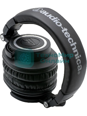 Беспроводные/проводные наушники Audio-Technica ATH-M50xBT2 черный, полноразмерные, Bluetooth + проводной, до 50 ч