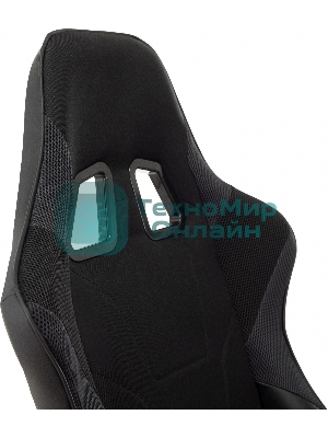 Кресло Бюрократ VIKING 4 AERO BLACK EDITION черный, экокожа, 120 кг, механизм качания