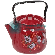 Чайник СИБИРСКИЕ ТОВАРЫ С2716.ЯР, С2716.3ЯР,С2716.ЯР*106 Вишневый эмал 3,5 л с рис