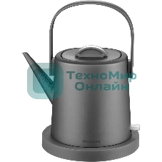 Чайник электрический Hyundai HYK-S5502 1 л, 1200 Вт, титан/титановый корпус: металл