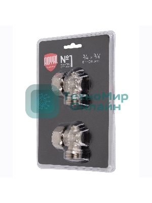 Набор нижнего подключения Royal Thermo угловой раздельный 3/4х3/4ЕК