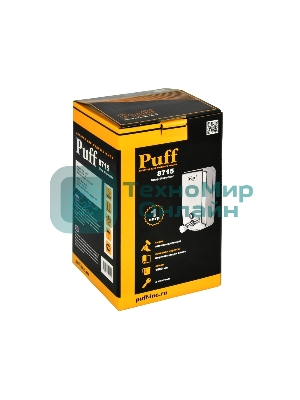 Дозатор для жидкого мыла из нерж. стали Puff-8715, хром, 1000 мл, с ключом, 21х14х11 см
