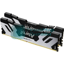 Оперативная память Kingston Fury Renegade, DDR5, 32Gb (2x16Gb), 7200MHz, CL38, DIMM, с радиатором, серебристый/черный