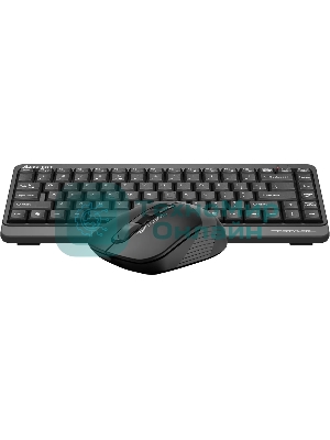 Комплект клавиатура+мышь A4Tech FStyler FG1110 беспроводной, USB, 2000 DPI, чёрный/серый