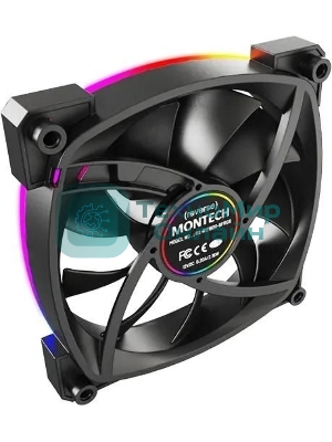 Вентилятор для корпуса Montech RX120 Reverse ARGb 120х120x25 черный 4-pin 27дБ (RX120 PWM BLACK) Ret
