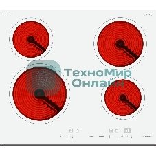 Варочная поверхность Hyundai HHE 6452 WG, белый