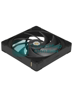 Вентилятор Thermaltake Toughfan EX14 Pro реверсивный 140x140x25mm черный 4-pin 31.6-34.1dB Ret (CL-F172-PL14BL-A)