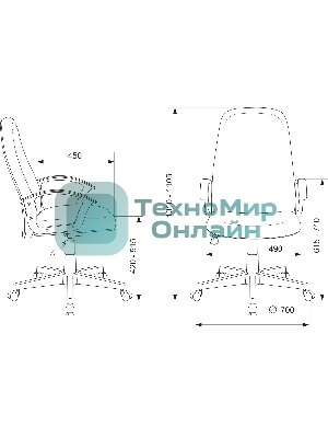 Кресло Бюрократ CH-808LT/#B 3C11 черный, ткань