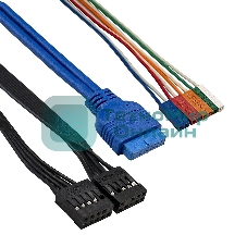 Компьютерный корпус Minitower ExeGate MA-372UX Black, mATX UN600, 120мм 2*USB+2*USB3.0, Audio