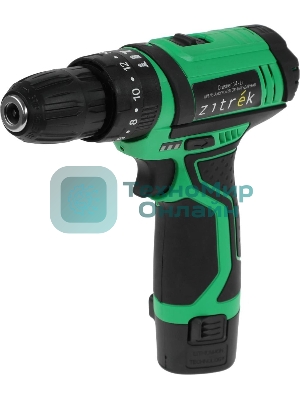 Дрель-шуруповерт аккумуляторная Zitrek Crusher 063-4054, Аккумуляторная, 12В, 2 АКБ, Ударная, Кейс