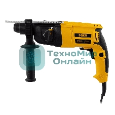 Перфоратор электрический Denzel RHH-600-22, SDS-plus, 600 Вт, 2,5 Дж, 2 реж.