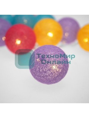 Тайские фонарики Neon-night Фейерверк 5 м, 25 LED, прозрачный ПВХ, теплый белый, питание USB