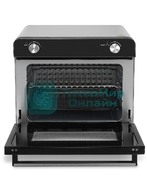 Мини-печь Hyundai MIO-HY087 36 л, 1700 Вт, серебристый/черный