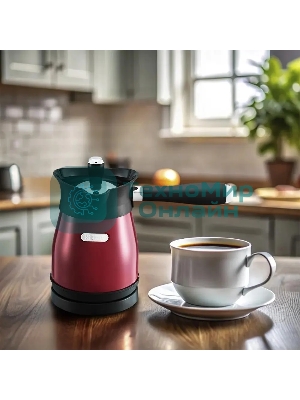 Электрическая турка Kitfort КТ-7499 1000 Вт красный/черный