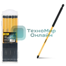 Набор торсионных бит для ударных шуруповертов 10шт Deli DL251200 PH2x200мм, сталь S2, пласт.кейс