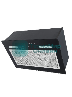 Встраиваемая вытяжка Monsher MASSY 60 Noir, 52 см, сенсорное управление, 3 скорости, 650 м3/ч, LED освещение, таймер, черный